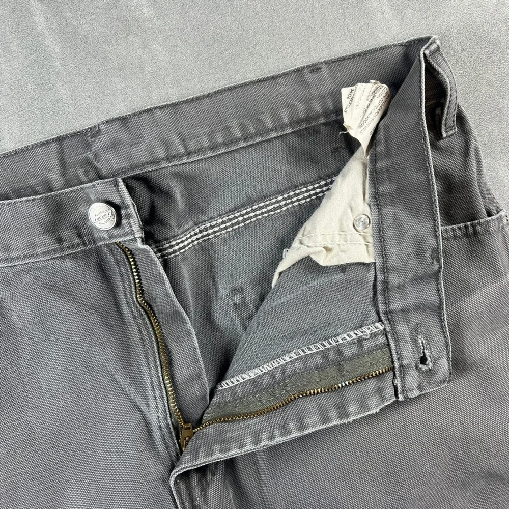 Y2k Distressed Dickies CArpenter Pants Gray Size 34x34 Workwear‎ Grunge Skater